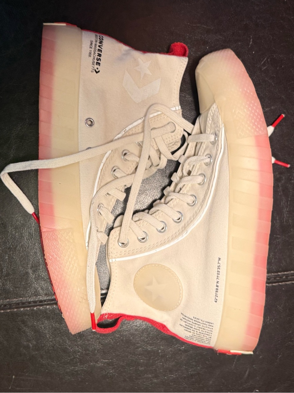 Converse UNT1TL3D Hi Egret/Natural Ivory Canvas Men's Sneakers Men’s Size 6.5